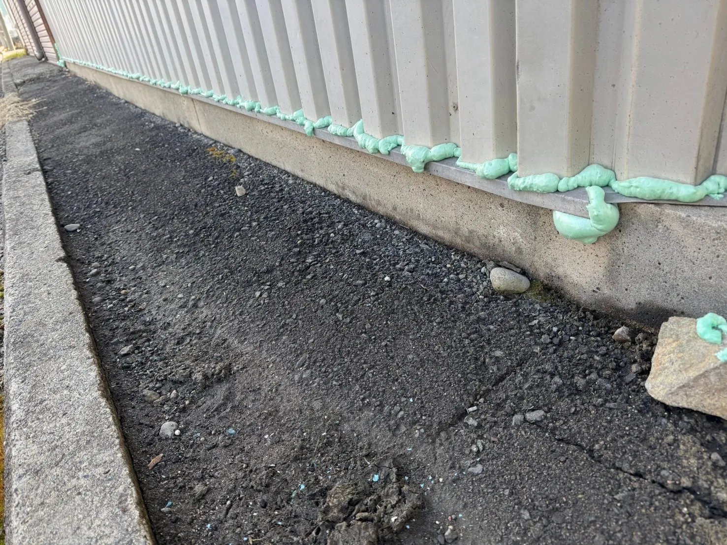 ウレタン吹いた後